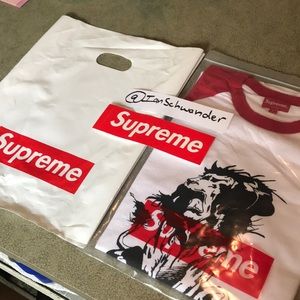 **SOLD** Supreme Lion Raglan Baseball Top